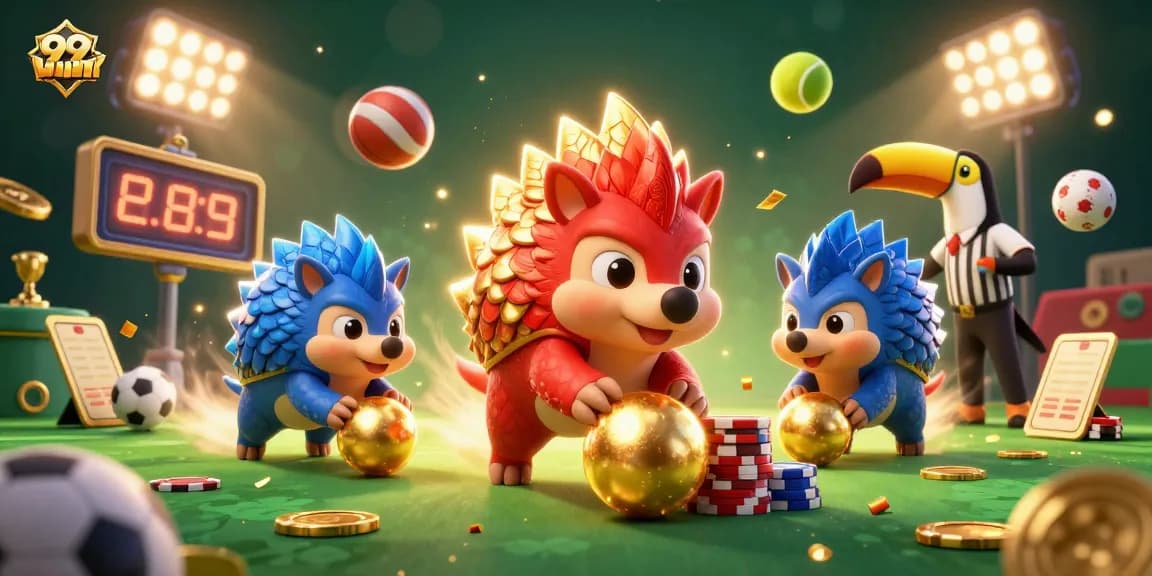 Engage in thrilling gameplay at 99WIN with vibrant pangolins and exciting betting elements.