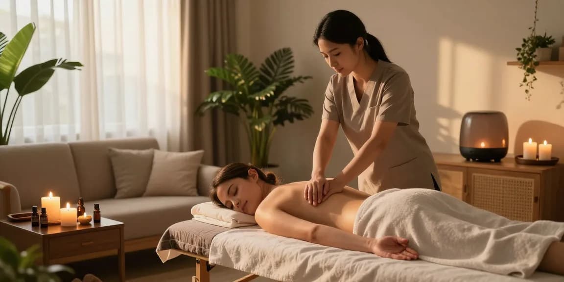 Relaxing 부천출장안마 service with a professional massage therapist at home.