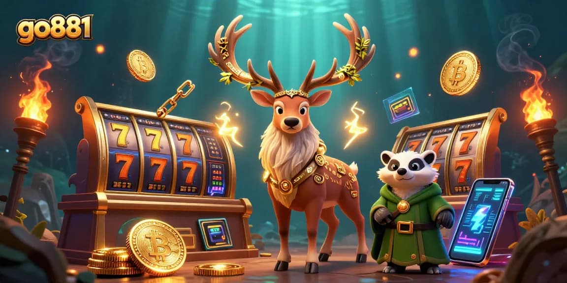 Experience exciting gaming at go881 with enchanting characters and vibrant casino elements.
