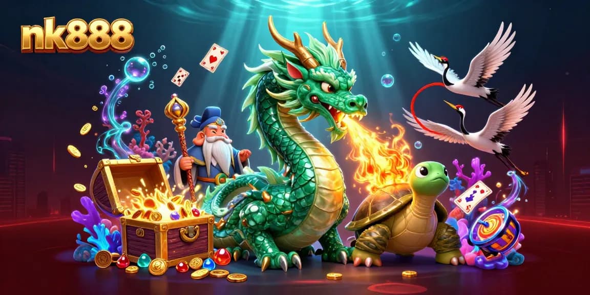 Experience the thrill of nk888 as dragons and lucky symbols breathe life into online gambling.