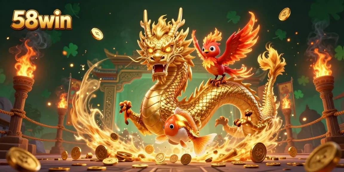 58win dragon and phoenix showcasing thrilling betting experiences with richly detailed elements