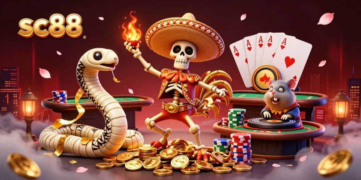 Spin and win big at sc88 casino with vibrant characters dancing on golden coins!