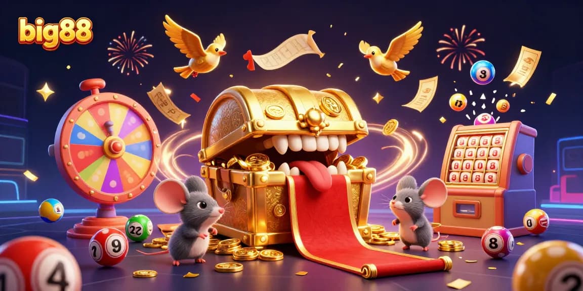 Experience big88's thrilling lottery excitement with vibrant visuals and dynamic gameplay elements.