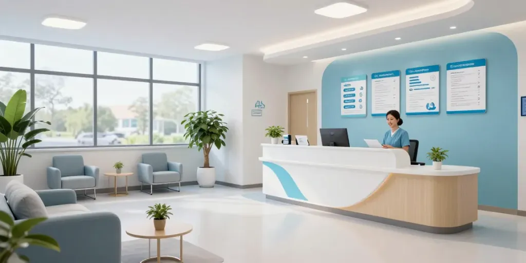 Schwarzkümmelöl Behandlung in einer modernen Gesundheitsklinik für Patientenpflege.