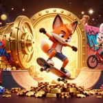 Engage in the thrilling Bắn cá 123b game with lively aquatic characters in a vibrant casino setting.