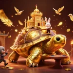 Engage in exciting gameplay at sunwin3 co featuring a giant tortoise casino with a rabbit dealer.