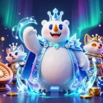 Experience the thrill of rg8369 with the ice king polar bear and snow fox navigating through a vibrant casino