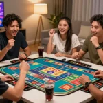 Keseruan bermain togel di KIWTOTO dengan suasana ramah dan interaksi penuh kebahagiaan.